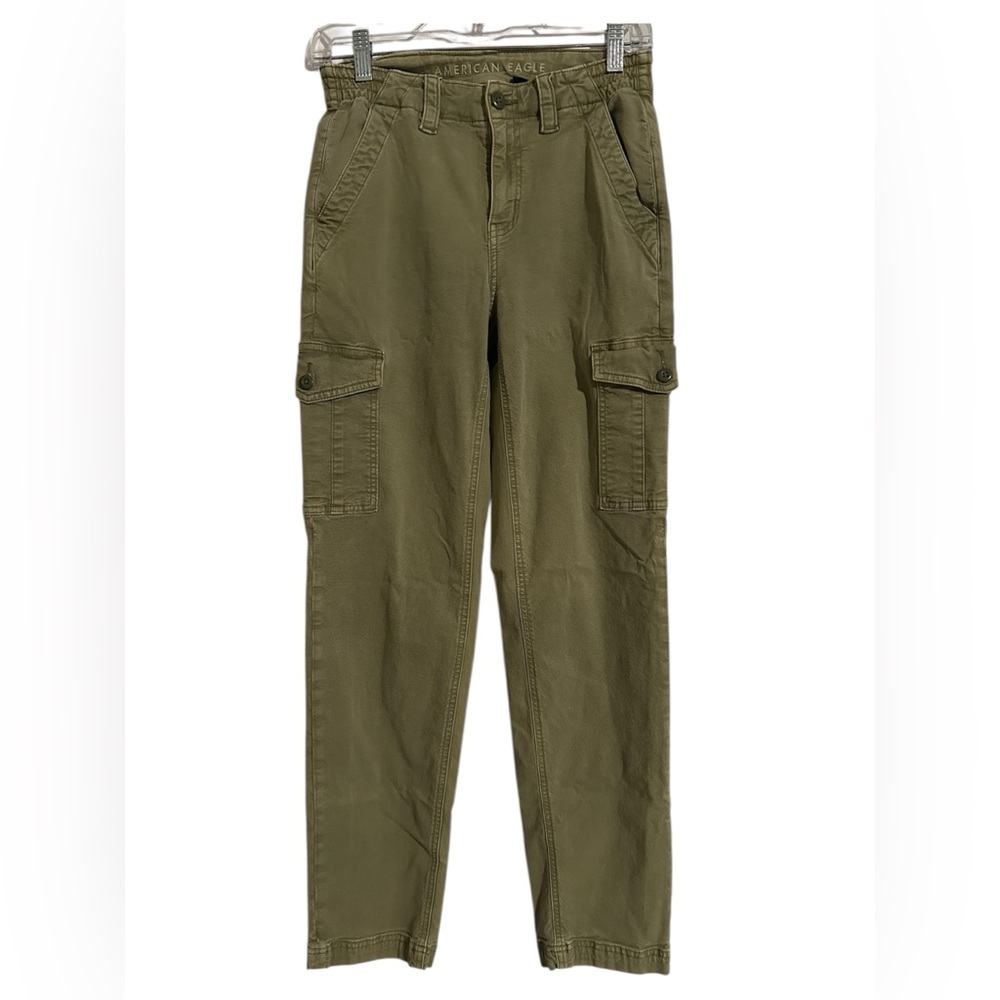American Eagle Outfitters Green Cargo Straight Leg Pants